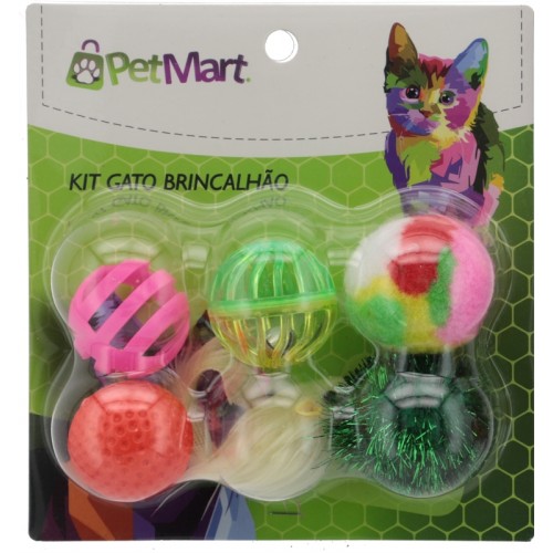 KIT 6 UNIDADES GATO BRINCALHAO