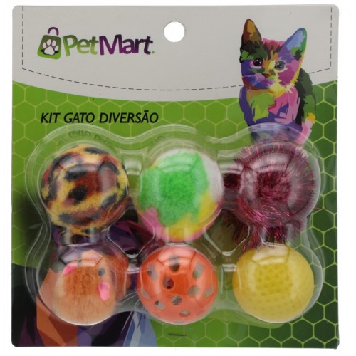 KIT 6 UNIDADES GATO DIVERSAO