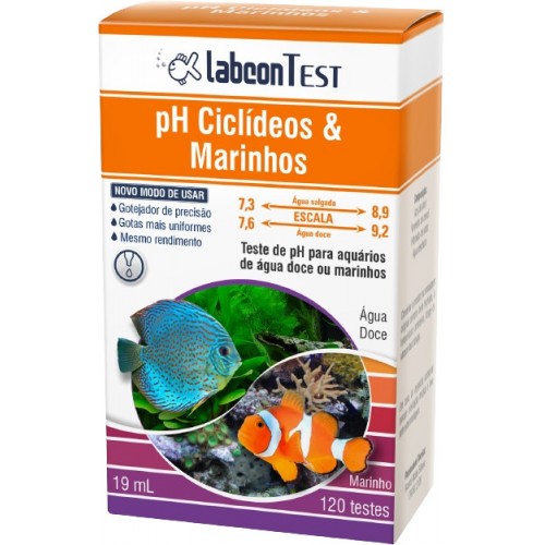 LABCON TEST PH CICLIDEOS E MARINHO 15 ML