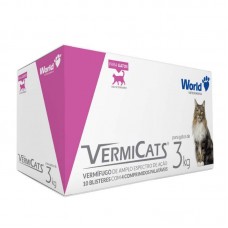 VERMICATS 600MG (3KG) DISPLAY COM 10