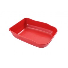 BANDEJA SINGLE DURACAT VERMEL 41X33X11CM