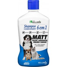 SHAMPOO E COND MATT PULGAS 6X1 500ML