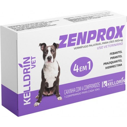 ZENPROX CAES PORTE M CX 4 COMP  900MG