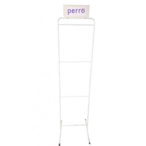 EXPOSITOR P ROUPA PET BRANCO 190X47X50