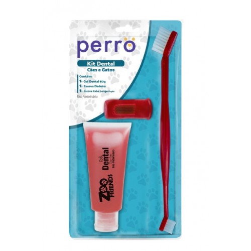 KIT DENTAL PERRO - MORANGO