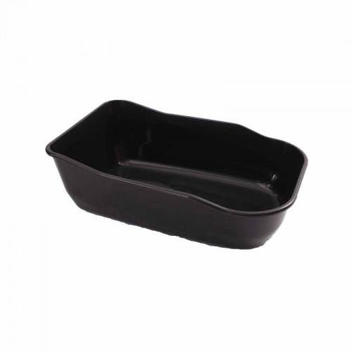 BANDEJA LUXO DURACAT PRETA 55X37X19CM