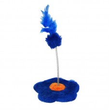 A - BRINQUEDO COM MOLA FLOR AZUL