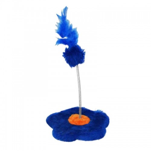 BRINQUEDO COM MOLA FLOR AZUL