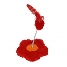 C - BRINQUEDO COM MOLA FLOR VERMELHO