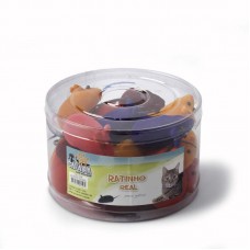 AAAAAAAA - RATINHO PELUCIA COLORIDO - POTE 30 UN