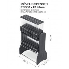 110085 - MOVEL DISPENSER PRO 16X25 PRETO